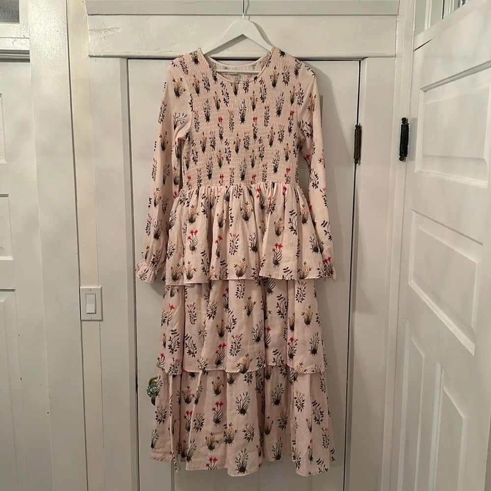 Meadows Floral Printed Tiered Dress - Picture 4 of 10